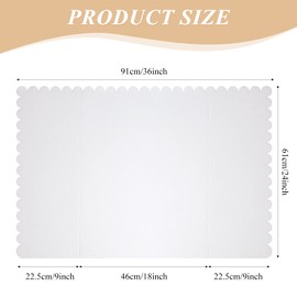 12 Pcs White Trifold Poster Board Cardboard Presentation Board Science Fair Display Foldable Paperboard for Fun Projects Memorial Photo Collage Study Business Cubicle Background
