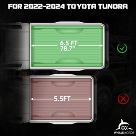 Truck Bed Tonneau Cover Compatible withToyota Tundra 2022 2023 2024 5.5 ft Short Box, Soft Roll Up Style