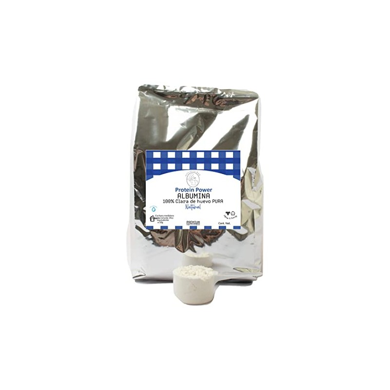 500g Albumina de Huevo en Polvo PURA 100% Natural con