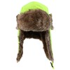 Armycrew Solid Color Winter Warm Trooper Trapper Hat - Neon
