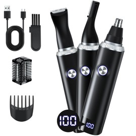 FONCOOD 3-in-1 Nose and Ear Trimmer for Men & Women