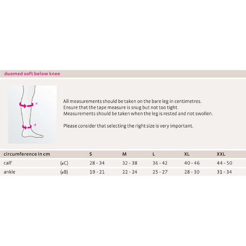 medi Duomed Soft (BS CCL 2) Compression Stockings Below Knee