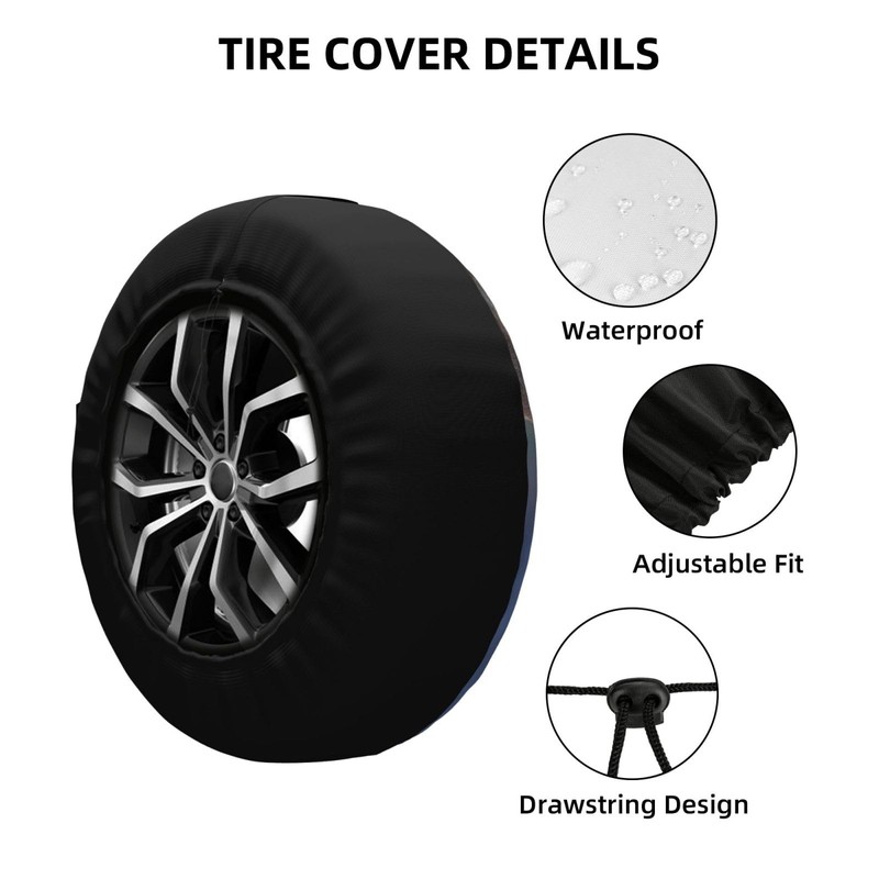 Universal Adorable Wildlife Red Deer Waterproof Dustproof Spare Wheel Cover