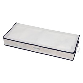 Astro 618-79 Underbed Storage Case, White, Breathable, Non-woven Fabric, Firm 3 Layers, Clothes Storage, Thin, Slim, Storage Box, Name Holder Included