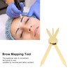 Compass Eyebrow Ruler for Microblading Adjustable Accurate Positioning Stainless Steel