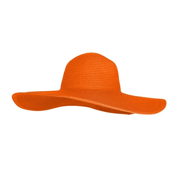 WITHMOONS Orange Straw Hats for Women Floppy Sun Hats Beach