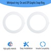 Aretle Replacement Whirlpool Ring On and Off Graphic Snap Ring
