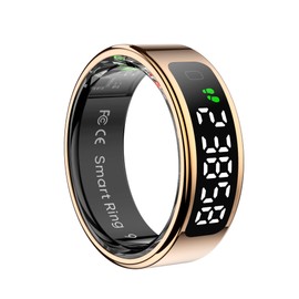 R11 Smart Ring for Women & Men with Trendy Design | 5ATM Waterproof Fitness Essential | Non - invasive Heart Rate & Blood Oxygen Tracking, Sleep & Activity Monitoring | No Subscription Fee (10#)