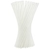 Xyedyaup 100 Pcs Clear Drinking Straws Reusable 210 mm ×