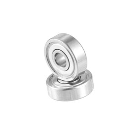 REPAIROCK 5x16x5mm Double Metal Shield 625ZZ Single Row Deep Groove Ball Bearings Silver Tone - Pack of 2 Auto Replacement Parts