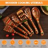 Kitchen Utensils Set for Cooking, NAYAHOSE 7 Pcs Pakkawood Wooden