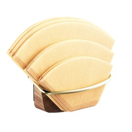 Cone Coffee Filter Holder ARGENTA – Wall Mount Coffee Filter Storage Container with Magnetic and Adhesive Mounting, Compatible with Hario, V60, Melitta, Chemex Coffee Filters (Plus)