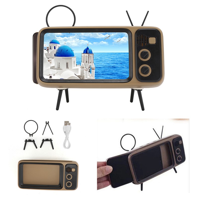 Retro TV Modeling 80Hz‑20KHz Bluetooth HD Sound Speaker Mobile Phone