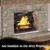Daisypower Fireplace Tray with Handles, Expandable/Adjustable Ash Pan Ember Holder,