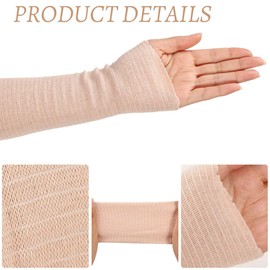 Tubular Bandage Stockinette Tubing Compression Bandages Size D Elastic Tubing Bandage Gauze Roll for Arm Leg Knee Cast Plaster, 3.0 inches x 26 Feet