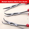 LEONTOOL 90° Long Nose Pliers, Double Pivot Type, Long Pliers,