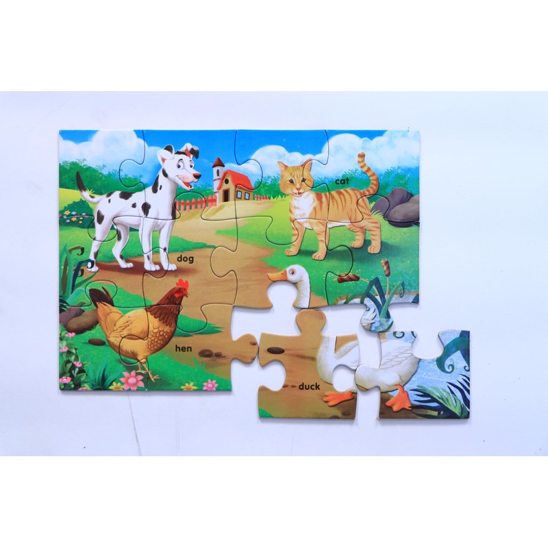 Creative Educational Creative Early Step Domestic Animals Puzzles