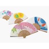Midori Folding Fan 298 Morning Glory Pattern 58298006