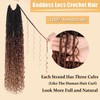 ZRQ 9 Packs Boho Faux Locs Crochet Hair 24 Inch