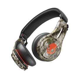 Skullcandy Icon ANC Wireless On-Ear Bluetooth Headphones, Active Noise Cancelling, Up to 60 Hours Battery, Sweat Water Resistant, Foldable and Durable, Microphone - Realtree APX Black/Orange