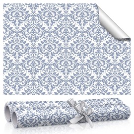 BBTO 10 Sheet Fragrant Drawer Liners for Dresser Scented Cabinet Liners for Shelves 15.8 x 22 Inch Paper Liner for Drawers and Cabinets Non Adhesive Drawer Paper Liner(Damask Style)