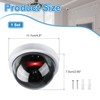 PATIKIL Fake Security Camera, Dummy Dome Cameras with Flashing Red