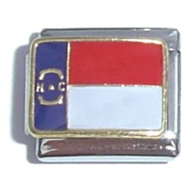 North Carolina State Flag Italian Charm