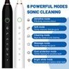 Tvdoei 2Pack Black & White Electric Toothbrush with 8 Brush