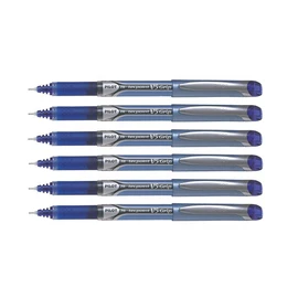 Pilot V5 Grip Rollerball Pens Needle Tip 0.5 mm Pack of 12 Blueaa