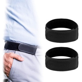 OTEB Pro Pairs For Men, Easy Belt Buckleless Elastic Waistband, Lazy Adjustable Belt- Fits 1.5 IN Belt Loops(Black,Large(40-51cm))