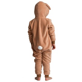 Wunsy Rabbit Onesie for Boys or Girls with Tail -Fluffy Animal Costumes AllinOnes in Kids Ages 6-7 Years Rabbit