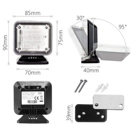 Kobert Goods Kobert Goods C LED TV-Simulator, durch Lichtsimulation zum Einsatz als Einbruchschutz, Home-Security, Fernseh-Atrappe/Fake-Fernseher, mit 12 LEDs und 3 w?hlbaren Programmen, Zeitschaltuhr