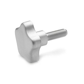 Ganter Normelemente Stainless Steel Star Grip Screw GN 5334-40-M8-20 Matt Blasted Pack of 1