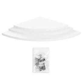 Okuyonic Floating Corner Shelf, Fill the Corner, Empty Shelf, Decorative and Storage Corner Shelf for Office, Home, Kitchen, Bathroom