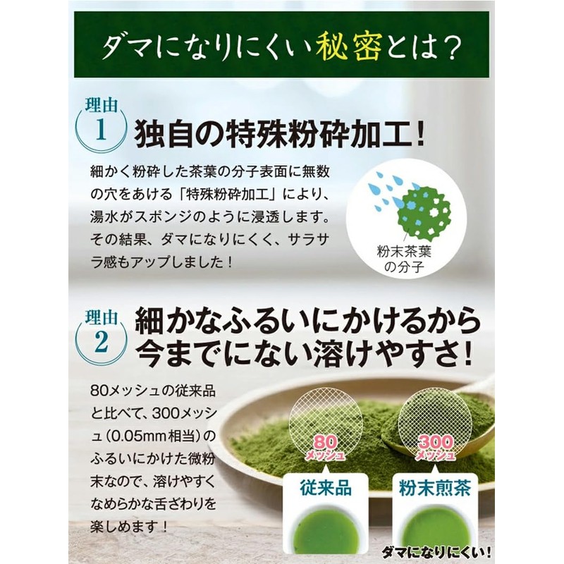 Kyoto Ujitawara Tea House 27493 Powdered Sencha Tea Tea, Smooth,