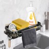 ZACHMEST Sink Organiser, Sponge Holder, Kitchen Sink Organiser with Dish