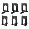 Book Ends, Heavy Duty Bookends for Shelves, Anti-slip Base, Black,