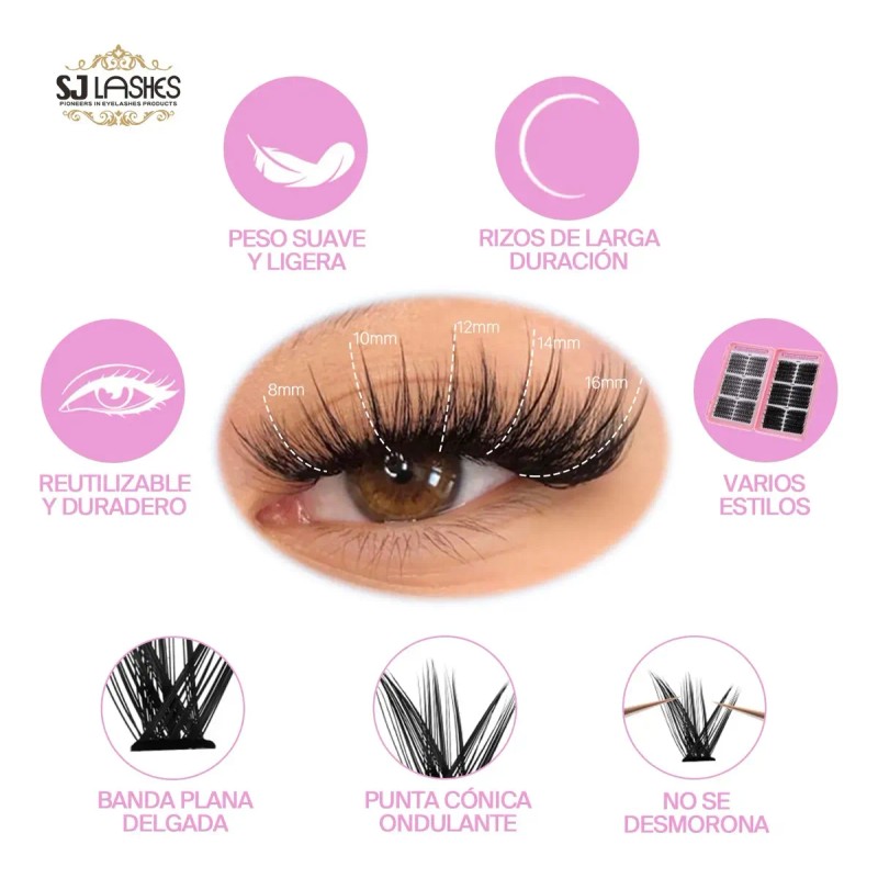 Extensiones De Pestañas Naturales Superiores Inferiores Diy