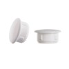 Cover plugs, blanking plugs, plastic cap., white, plug for fixing