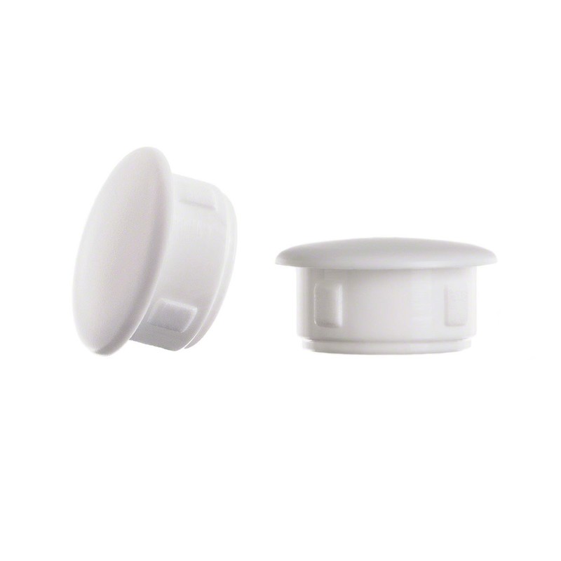 Cover plugs, blanking plugs, plastic cap., white, plug for fixing
