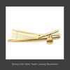 Spinningdasiy Crystal Initial Bijou Hair Clip T Gold