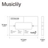 Musiclily Pro Acrylic P90 Pickup Routing Template for Electric Guitar