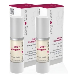 Lovy Care Pack 2x1 Crema Facial Con Coenzima Q10 + Colágeno Todo Tipo De Piel Día/noche