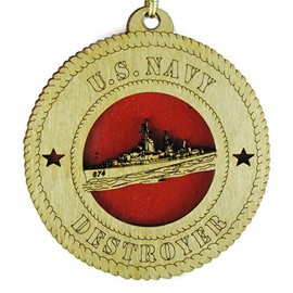Navy Destroyer Ornament