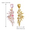 BriLove Women's Wedding Bridal Jewellery Rhinestone Crystal Teardrop Multi Marquise