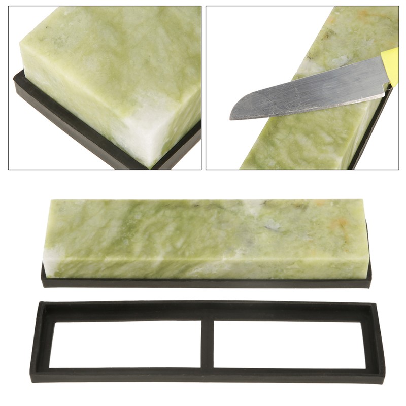 Natural Emerald Knife Sharpening Stone 10000 Grit Fine Whetstone Grindstone