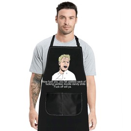 MYSOMY Chef Ramsay Apron Chef Ramsay Gifts Ramsay Kitchen Apron Ramsay Cooking Apron Chef Ramsay Merch (Now Chef ap)