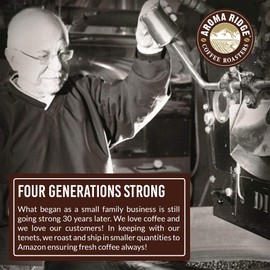 Aroma Ridge Haiti Blue Coffee, Single Origin Single Estate - Blue Pine Forest Estate, Medium Fresh Roasted, Mellow, Smooth, Creamy, Whole Bean, 1 pound bag