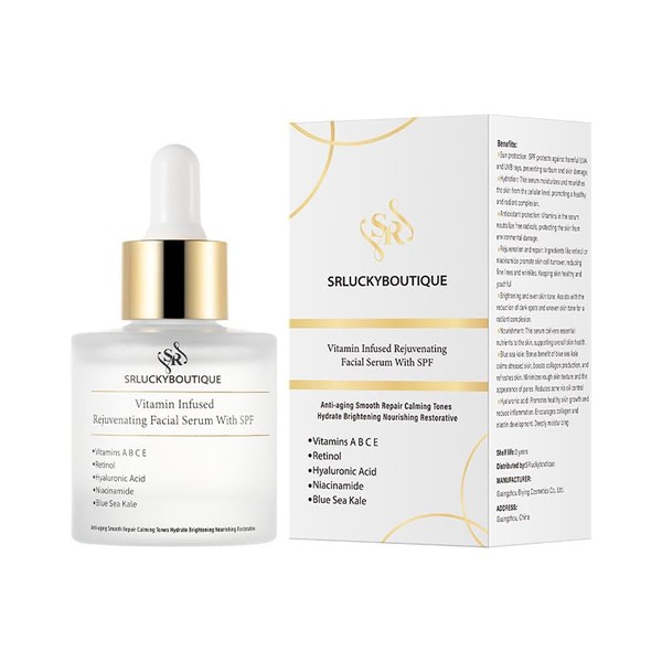 Vitamin Infused Rejuvinating Facial Serum With SPF- Anti aging formula-