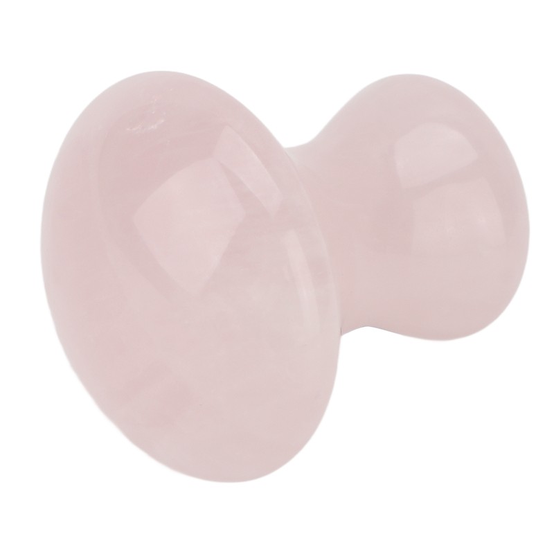 Scraping Stone Tool Mushroom Shape Pink Rose Quartz Gua Sha